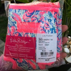 Lilly Pulitzer Drink Huggers, set of 4